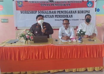Dinas Pendidikan Bolmong Perkuat Pencegahan Korupsi di Sekolah