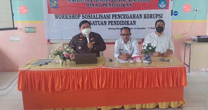 Dinas Pendidikan Bolmong Perkuat Pencegahan Korupsi di Sekolah