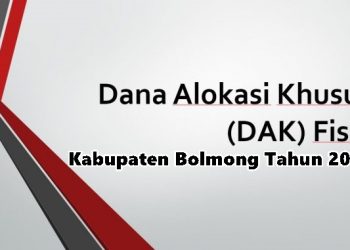 Bolmong Kecipratan DAK 113 Miliar