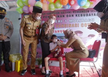 Vaksinasi Anak Usia 6-11 di Bolsel Mulai Dilakukan