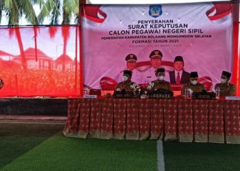 Kabupaten Bolsel Pertama di Sulut Serahkan SK CPNS Formasi Tahun 2021