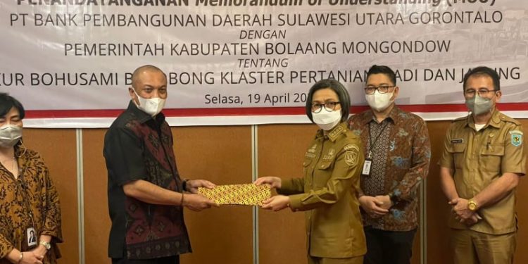 Pemkab Bolmong Fasilitasi KUR Bahusami Bakobong Bersama Bank SulutGo