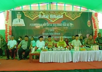 Pj Bupati Bolmong Hadiri HUT Desa Doloduo II Dirangkainakn Halal Bi Halal