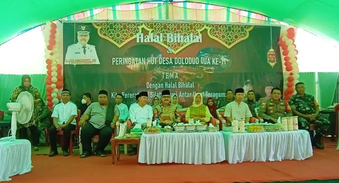 Pj Bupati Bolmong Hadiri HUT Desa Doloduo II Dirangkainakn Halal Bi Halal
