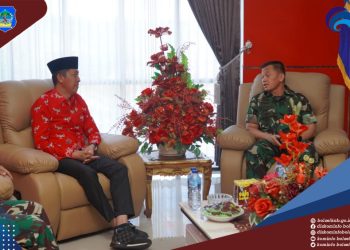 Bupati Bolsel Iskandar Kamaru Menerima Kunjungan Dandrem 131 Santiago
