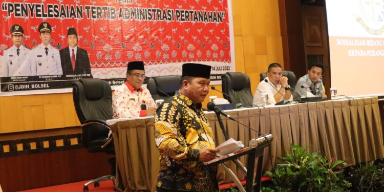 Wabup Bolsel Minta Sangadi Segera Buat Buku Register Tanah