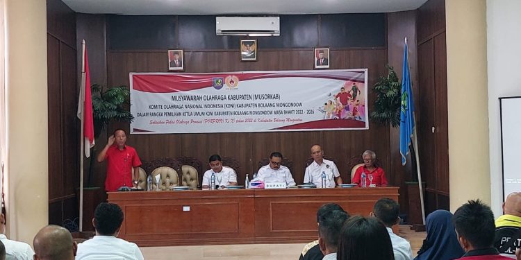 Limi Mokodompit Terpilih Aklamasi Ketua KONI Bolmong