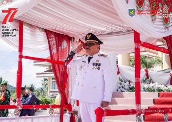 Pj Bupati Bolmong Limi Mokodompit  Jadi Inspektur Upacara HUT RI ke -77