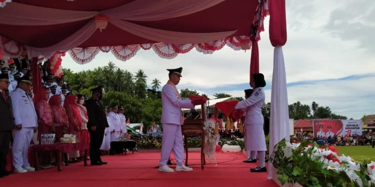 Jadi Inspektur Upacara HUT ke-77, Iskandar: Bolsel Terus Bangkit dan Kuat