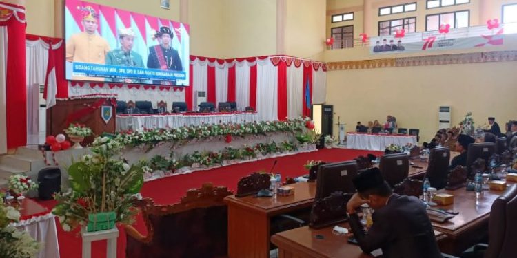DPRD Bolmong Gelar Paripurna Pidato Kenegaraan