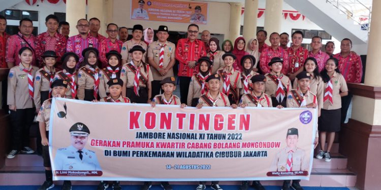 Limi Lepas Kontingen Pramuka Bolmong Ikut Jambore di Cibubur