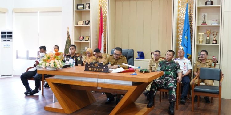 Bupati Bersama Forkopimda Kabupaten Bolmong Ikut Rakor Pengendalian Inflasi Daerah