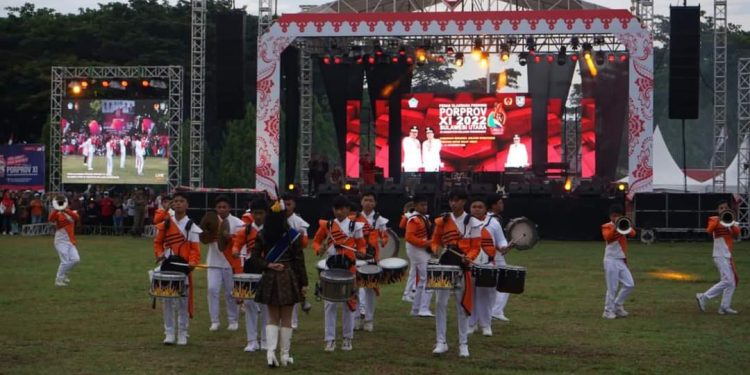 KONI Sulut Puji Kabupaten Bolmong Terbaik Pembukaan Porprov Sulut Tahun 2022