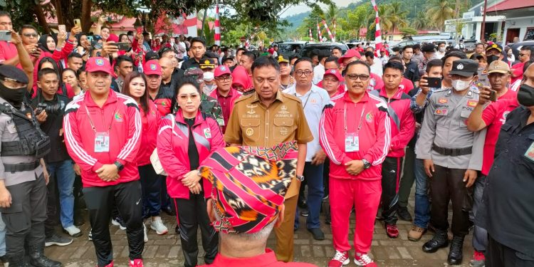 Porprov Sulut ke XI Tahun 2022  di Bolmong Resmi Dibuka Gubernur Olly Dondokambey