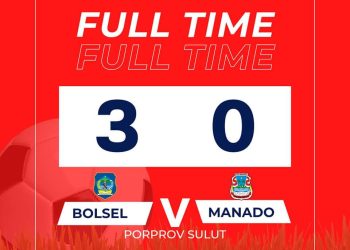 Bolsel Tumbangkan Kota Manado 3-0 di Laga Pembuka Sepakbola Porprov Sulut