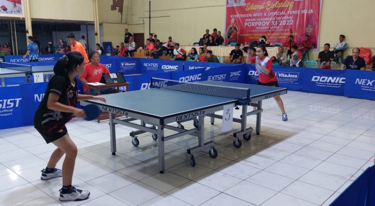 Inilah Hasil Perolehan Medali Cabor Tenis Meja Porprov Sulut 2022 Untuk Lima Nomor Kelas Beregu