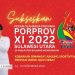 TOTABUAN.CO BOLMONG – Setelah resmi dibuka Gubernur Sulut Olly Dondokambey Senin (14/10) Pekan Olahraga Provinsi (Porprov) Sulut ke XI Tahun 2022 resmi dihelat. Dari sejumlah cabang olahraga (Cabor) yang dimulai dipertandingkan, beberapa atlet dari sejumlah daerah mulai menunjukan prestasi menyumbangkan medali. Seperti tiga atlet di Cabor Panahan dari Kabupaten Minahasa Utara mampu menyumbangkan medali emas, perak dan perunggu. Begitu juga para atlet dari Kota Manado. Sejumlah atlet dari beberapa Cabor mampu menyumbangkan medali dan mampu memimpin klasemen perolehan medali dari 15 kabupaten kota. Berikut klasemen sementara perolehan medali Kota Manado Emas 5 Perak 3 Perunggu 1 Kabupaten Minahasa Utara Emas 3 Perak 1 Perunggu 2 Kota Tomohon Emas  1 Perak  2 Perunggu Kota Bitung Emas 1 Perak Perunggu 2 Kabupaten Minahasa Selatan Emas 1 Perak Perunggu Kabupaten Bolaang Mongondow Emas Perak 2 Perunggu  Kabupaten Sangihe Emas Perak  2 Perunggu Kabupaten Minahasa Emas Perak 1 Perunggu 1 Kota Kotamobagu Emas Perak Perunggu 2 Kabupaten Bolmut Emas Perak Perunggu 1 Kabupaten Talaud Emas Perak Perunggu Kabupaten Sitaro Emas Perak Perunggu - Kabupaten Mitra Emas - Perak - Perunggu - Kabupaten Bolsel Emas - Perak - Perunggu - Kabupaten Boltim Emas- Perak - Perunggu - Hingga berita ini dipublish, dipastikan akan mengalami perubahan perolehan medali seiring sejumlah Cabor sedang berlangsung.
