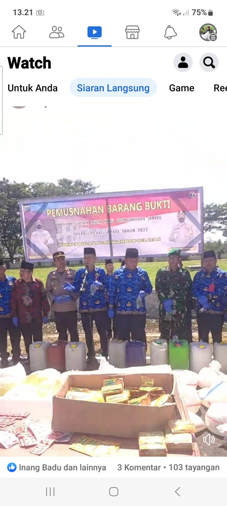 Ribuan Liter Miras Dimusnahkan Kabupaten “Religius” Bolsel