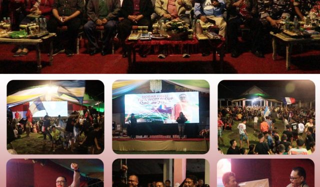 Nobar di Lapangan Daagon Lolak, Ratusan Warga Pulang Bawa Doorprize
