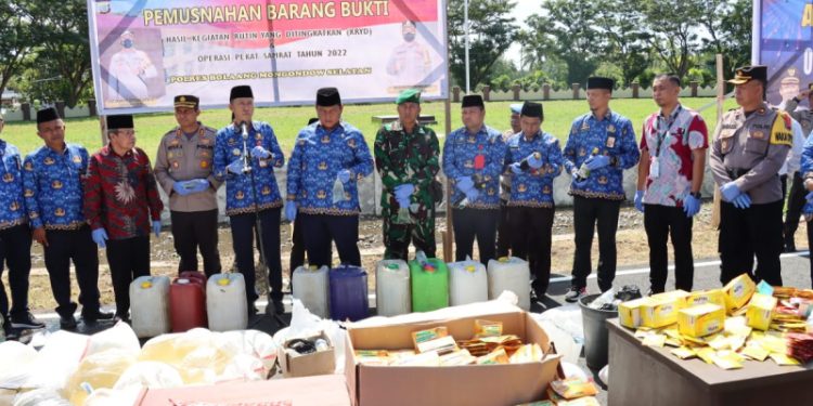 Ribuan Liter Miras Dimusnahkan Kabupaten “Religius” Bolsel
