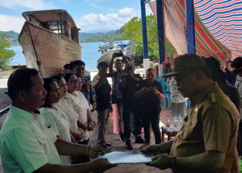 Galangan Kapal Rakyat di Desa Sauk Bolmong Resmi Beroperasi