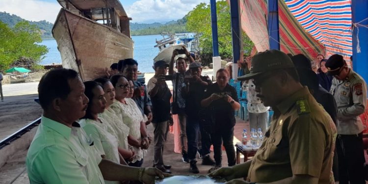 Galangan Kapal Rakyat di Desa Sauk Bolmong Resmi Beroperasi