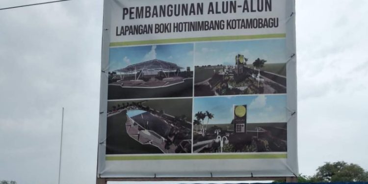 Pemenang Proyek Alun-Alun Lapangan Kotamobagu dan Gapura Kena Denda