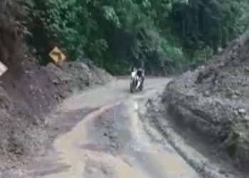 Jalur Pantura Bolmong Yang Amblas Baru Bisa Dilewati Kendaraan Kecil