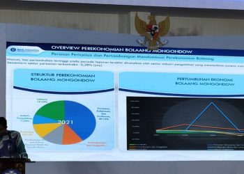 TOTABUAN.CO BOLMONG – Perwakilan Bank Indonesia (BI) Sulawesi Utara membahas pengendalian inflasi bersama Pemkab Bolaang Mongondow (Bolmong). High Level Meeting bersama Tim Percepatan dan Perluasan Digitalisasi Daerah (TP2DD) dan Tim Pengendali Inflasi Daerah (TPID) itu dipimpin Sekretaris Daerah Bolmong Tahlis Gallang yang dilaksanakan di Ball Room Hotel Sutan Raja Kota Kotamobagu Senin 27 Februari 2023. Melanjutkan semangat penguatan sinergi pengendalian inflasi Bank Indonesia bersama TPID wilayah Bolmong dalam rangka memberikan kemudahan bagi masyarakat memperoleh produk pangan dan menjaga keterjangkauan harga. Menurut Kepala Perwakilan BI Provinsi Sulut Andry Prasmuko, keunggulan dari program ini adalah sinergi dengan pemerintah daerah sebagai agregator produk pangan dengan harga yang kompetitif melalui platform e-commerce serta penyediaan bantuan ongkos kirim. Selain memberikan manfaat secara ekonomi kepada masyarakat, program ini juga mendukung peningkatan awareness berbelanja secara digital. “Sebagai wujud Bank Indonesia untuk mengedepankan sinergi TPID dalam mendukung pengendalian inflasi pangan,” kata Andry. Andry menekankan TPID perlu mencermati tekanan inflasi ke depan yang masih tinggi, didorong oleh masih tingginya inflasi kelompok pangan bergejolak akibat kenaikan harga pangan global dan terganggunya pasokan. Untuk itu, inovasi program Gerakan Nasional Pengendalian Inflasi Pangan (GNPIP) 2023 harus diperkuat untuk memberikan dampak lebih luas dan signifikan untuk mendukung terwujudnya kestabilan harga. Seperti melanjutkan program “Marijo Bakobong”, perluasan program pasar digital dengan e-commerse, sinergi dengan Bulog, komunikasi yang efektif bila berbelanja dan pemanfaatan APBD untuk subsidi ongkos angkut. “Disamping program pasar murah digital, beberapa program turut didorong salah satunya  program Marjo Bakobong,” kata Andry. Aksi GNPIP dalam mengoptimalkan berbagai upaya stabilisasi harga pangan melalui program unggulan yang dapat disesuaikan dengan kondisi dan karakteristik masing-masing wilayah seperti operasi pasar, perluasan Kerjasama Antar Daerah (KAD), subsidi ongkos angkut, gerakan tanam cabai di pekarangan, pemanfaatan alsintan dan saprotan, pemanfaatan teknologi digital seperti pasar murah digital, serta penguatan koordinasi dan komunikasi melalui penyelenggaraan High Level Meeting TPID. Sekda Bolmong Tahlis Gallang juga menekankan pentingnya sinergi, komitmen, dan koordinasi seluruh pihak sebagai kunci keberhasilan pelaksanaan GNPIP yang pada akhirnya membawa kebermanfaatan bagi terkendalinya inflasi pangan sehingga mendukung daya beli masyarakat luas. Sebagai salah satu bentuk upaya pengendalian inflasi di Kabupaten Bolmong yakni dengan gencarnya pelaksanaan pasar murah yang menggandeng Bulog. GNPIP yang telah dicanangkan terus digaungkan sebagai salah satu tindak lanjut arahan Presiden RI dalam Rakornas Pengendalian Inflasi 2022 lalu. GNPIP ini diharapkan dapat mengoptimalkan upaya dan aksi nyata dalam stabilisasi harga pangan (dari sisi suplai) dan mendorong produksi guna meningkatkan ketahanan pangan, yang lebih terintegrasi, sehingga mendukung daya beli masyarakat. “Dalam rangka mengantisipasi inflasi dan menjaga daya beli masyarakat Bolmong, pemerintah terus gencarkan program Marijo Bakobong seperti saat ini,” ujarnya. (*)