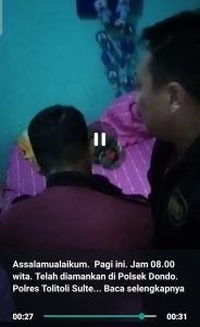 TOTABABUAN.CO BOLMONG -- Polisi akhirnya menangkap Jimmy Tambanua yang diduga pelaku hilangnya bocah lima tahun bernama Manda Pobela 5 tahun asal Desa Inuai Kecamatan Passi Barat Kabupaten Bolaang Mongondow. Video penangkapan Jimmy itu beredar di media sosial. Jimmy ditangkap oleh anggota Polsek Dondo Polres Tolitoli Sulawesi Tengah  di salah satu kamar. Belum diketahui apakah kamar tersebut kos-kosan atau kamar hotel. "Assalamualaikum. Pagi ini Jam 08.00 Wita. Telah diamankan di Polsek Dondo. Polres Tolitoli Sulteng Tsk An Jimmy Tambanua pelaku penculikan dan pembunuhan anak" begitu kutipan video yang beredar Rabu 15 Februari 2023. Meski begitu belum ada keterangan resmi dari pihak Kepolisian, apakah Jimmy sebagai pelaku hilangnya bocah perempuan tersebut.   Penangkapan Jimmy diduga berkaitan dengan kasus hilangnya Manda pada Minggu (12/2) lalu. Rupanya saat pengejaran, foto Jimmy sudah disebar. Terbukti, detik-detik penangkapan, anggota Polsek menunjuk tato di dagu kanannya. Foto yang disebar mempermudah bagi aparat untuk melakukan penangkapan. Meski pasca kasus hilangnya Manda dan pemasangan garis polisi rumah milik Jimmy, pihak Kepolisian, baik dari Polsek Passi maupun Polres Kotamobagu belum memberikan keterangan, terkait dengan penangkapan Jimmy. (*)
