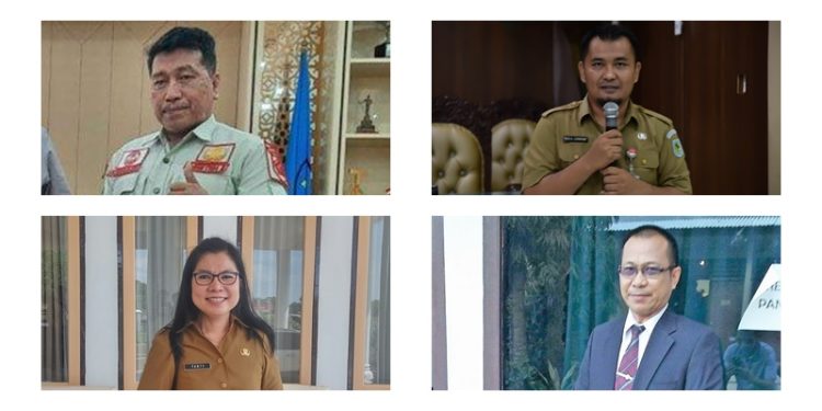 TOTABUAN.CO BOLMONG – Kursi Sekretaris Daerah (Sekda) Kabupaten Bolaang Mongondow (Bolmong) bakal menjadi pembicaraan hangat. Hal itu muncul kabar jika tidak lama lagi, Sekda Tahlis Gallang akan dilantik sebagai pejabat Pemprov Sulut. Tahlis telah selesai mengikuti uji kompetensi bersama sejumlah pejabat pemprov lainnya beberapa waktu lalu. Lantas siapa-siapa figur yang dinilai berpeluang diusulkan untuk duduk di kursi DB 6 itu ? Setidaknya ada Empat nama berpeluang mengisi jabatan Sekretaris Daerah (Sekda). Mereka diketahui telah mengikuti serangkaian seleksi terbuka untuk mengisi posisi tersebut. Mereka adalah Ashari Sugeha yang saat ini menjabat Asisten III, Deker Rompas yang saat ini menjabat Asisten I. Ada juga nama Fyfianie Ismayanti Soepredjo yang saat ini menjabat Kepala Dinas Penanaman Modal dan Pelayanan Terpadu Satu Pintu (DPM-PTSP) dan terakhir ada nama Kepala Inspektorat Rio Lombone. Keempat figur tersebut dinilai berpeluang untuk diusulkan Pj Bupati Bolmong Limi Mokodompit ke Gubernur Sulut Olly Dondokambey. Meski begitu, dari empat nama figur Sekda yang diusulkan, figur pejabat birokrasi ini santer disebut-sebut paling berpeluang. Lantas, siapa calon Pj Sekda yang berpeluang bertugas membantu kepala daerah dalam menyusun kebijakan dan mengkoordinasikan dinas daerah dan lembaga teknis daerah?. Dari berbagai informasi yang didapat, ada nama Rio Lombone dan Ashari Sugeha diprediksi diusulkan. Kedua figur birokrat tersebut dinilai layak menjabat Pj Sekda. Keduanya paham terkait pengelolaan keuangan karena pernah ditugaskan sebagai Kepala Badan Keuangan Daerah (BKD). Bahkan kedua figur tersebut punya pangkat yang sama yakni golongan 4C. Sekilas pengalaman dari kedua figur tersebut pernah menduduki sejumlah jabatan yang strategis. Ashari misalnya, pernah dipercayakan sebagai Kepala BKD, Kepala Dinas Perhubungan, Plt Kepala Bappeda bahkan pernah dipercayakan sebagai Plh Bupati Bolmong. Rio Lombone juga tidak kalah. Saat masih berstatus ASN Kota Kotamobagu, sempat dipercayakan sebagai Kepala Pengelolaan Pendapatan Aset Keuangan Daerah (PPKAD) oleh Walikota Kotamobagu Tatong Bara. Selama dua tahun dipercayakan, kemudian Rio hengkang ke Kabupaten Bolmong. Di sana selama hampir tiga tahun, Ia kembali dipercayakan, untuk menangani pengelolaan keuangan dan aset. Dan terakhir dipercayakan sebagai Kepala Inspektorat. Saat ini, tinggal menunggu jika Sekda Tahlis Gallang akan segera dilantik sebagai Pejabat Pemprov, siapa nama yang akan diusulkan Pj Bupati Bolmong Limi Mokodompit. (*)