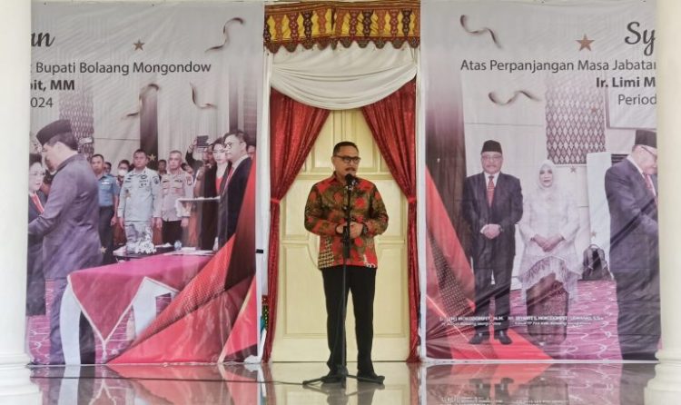 Pj Bupati Bolmong Menggelar Doa Syukuran Pasca Terima SK Masa Perpanjangan
