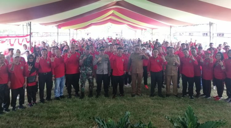 Pj Bupati Bolmong Canangkan BBGRM ke 20 di Desa Solog