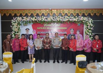 Pj Bupati Bolmong Limi Mokodompit Hadiri Pisah Sambut Kapolres