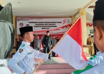 Pasukan Paskibraka Kabupaten Bolmong Dikukuhkan