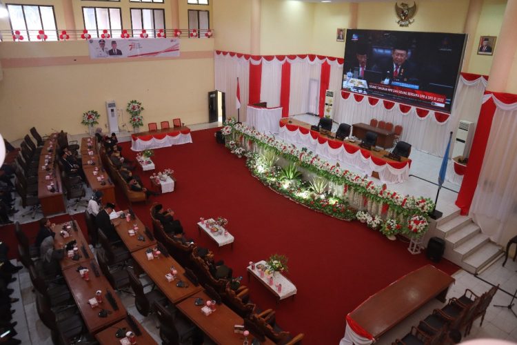 DPRD Bolmong Menggelar Rapat Paripurna Penyampaian LPJ Tahun Anggaran 2022