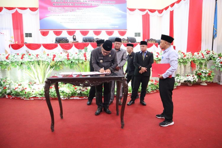DPRD Bolmong Menggelar Rapat Paripurna Penyampaian LPJ Tahun Anggaran 2022