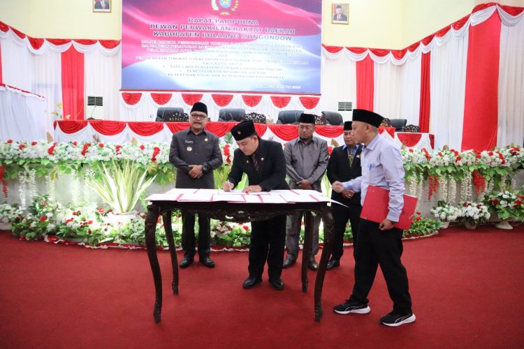 DPRD Bolmong Menggelar Rapat Paripurna Penyampaian LPJ Tahun Anggaran 2022