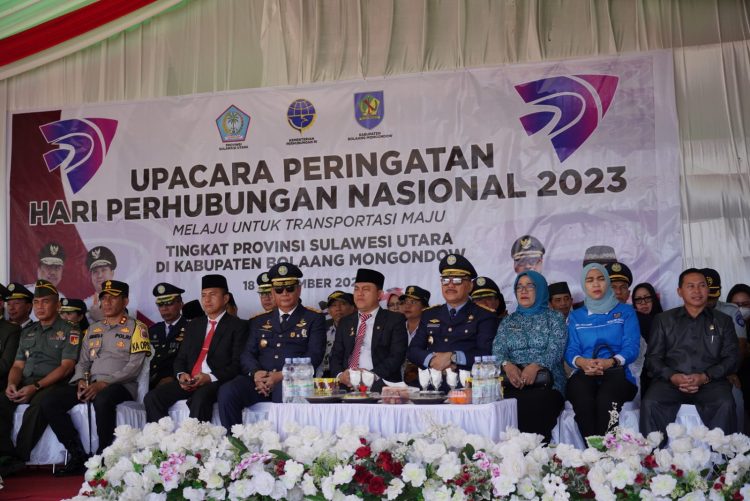 Pj Bupati Bolmong Limi Mokodompit Jadi Irup Upacara Harhubnas 2023