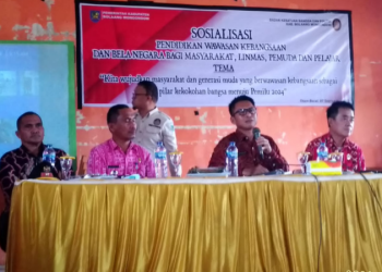 Sekda Bolmong Tahlis Gallang Buka Sosialisasi Pendidikan Wawasan Kebangsaan dan Bela Negara