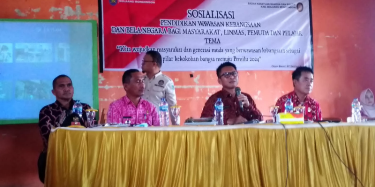Sekda Bolmong Tahlis Gallang Buka Sosialisasi Pendidikan Wawasan Kebangsaan dan Bela Negara