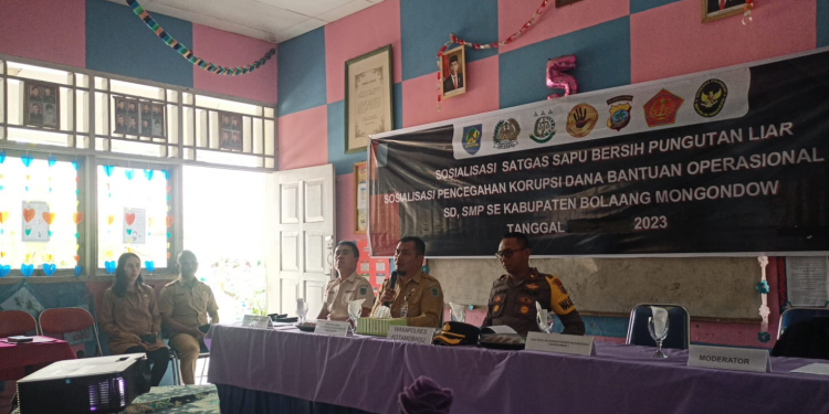 Tim Saber Pungli Bolmong Gencar Sosialisasi  Cegah Korupsi di Lingkup Sekolah