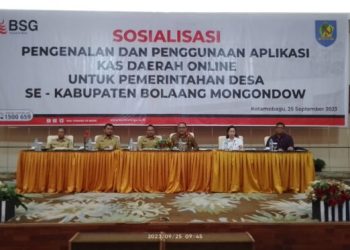 Pj Bupati Bolmong Limi Mokodompit Buka Sosialisasi Aplikasi Kasda Online Untuk Desa