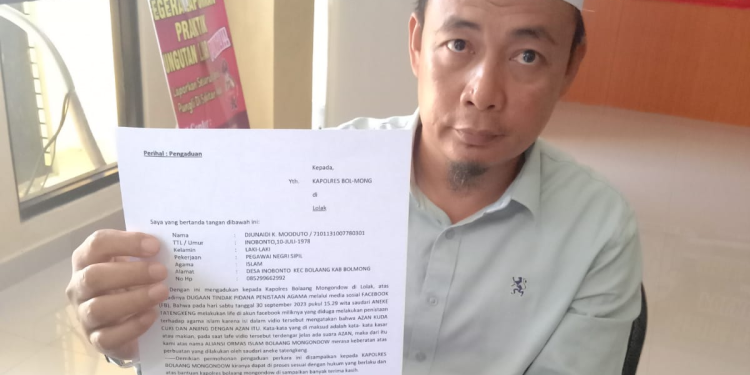 Diduga Lakukan Penistaan Agama, AT Warga Tiberias Dilaporkan ke Polres Bolmong