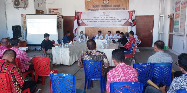 KPU Bolmong Tetapkan Lokasi Yang Dilarang Pemasangan APK