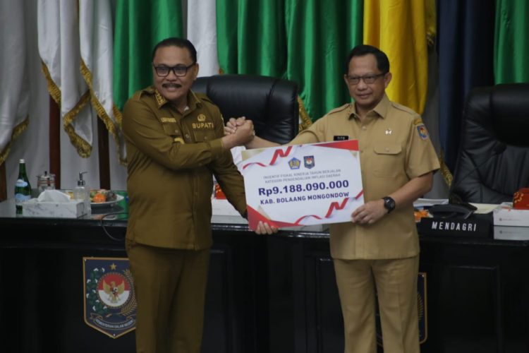 Kabupaten Bolaang Mongondow Menerima Insentif Fiskal 9.18 Miliar