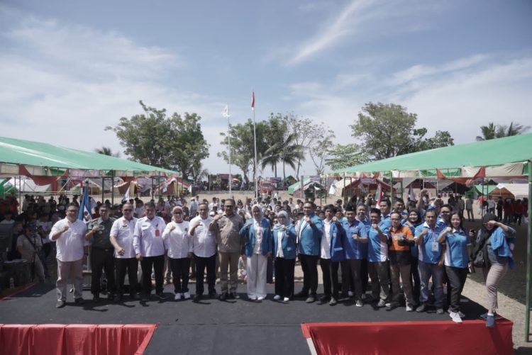 Pj Bupati Limi Mokodompit Buka Jambore Pemuda DPD KNPI di Desa Bolaang