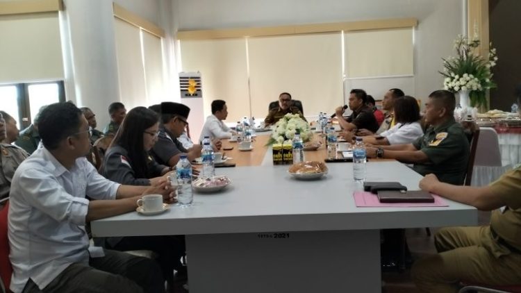 Hadapi Pemilu 202, Pemkab Bolmong Menggelar Rakor Bersama Forkopimda