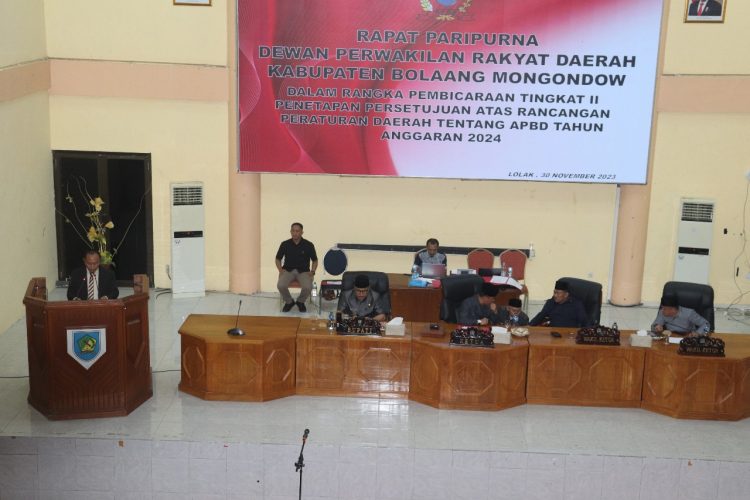 APBD Kabupaten Bolmong Tahun Anggaran 2024 Disahkan