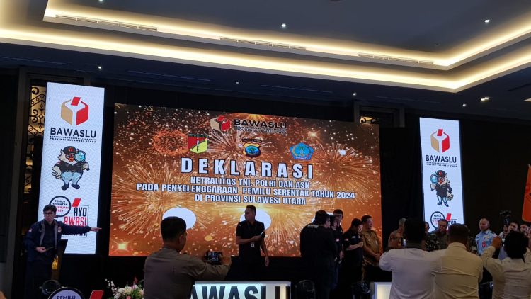 Kaban Kesbangpol Bolmong Dampingi Pj Bupati Hadiri Deklarasi Netralitas TNI Polri dan ASN